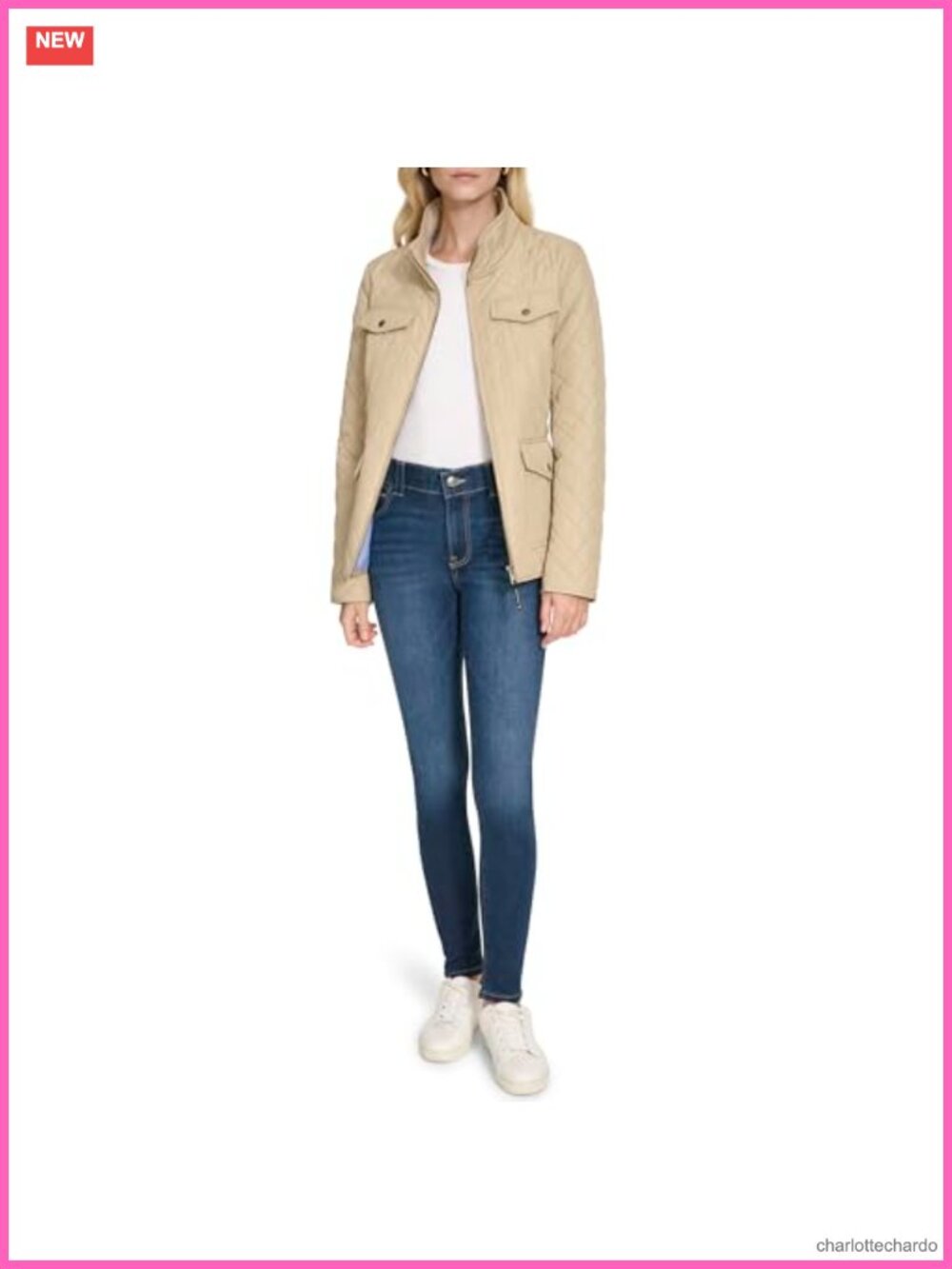 Quilted Barn Jacket Lightweight Zip-Up Outerwear